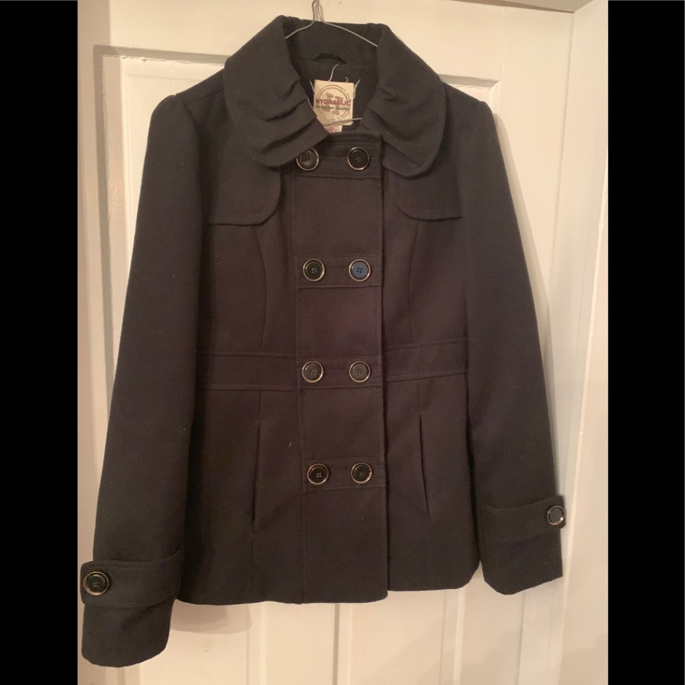 Hydraulic Double Breasted Pea Coat